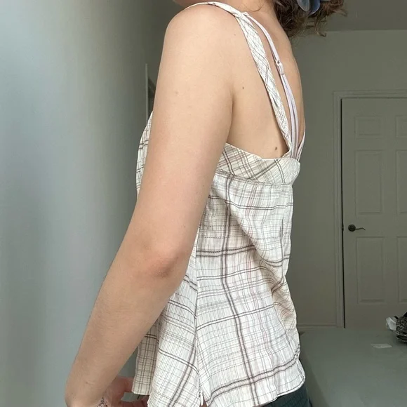 PLAID CAMI TOP - Picture 3 of 6
